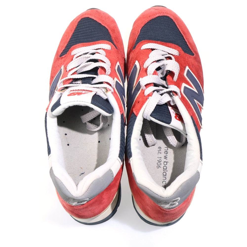 New Balance(ニューバランス) ×J.CREW M996JC4 スウェードローカットスニーカー シューズ レッド US8/26cm