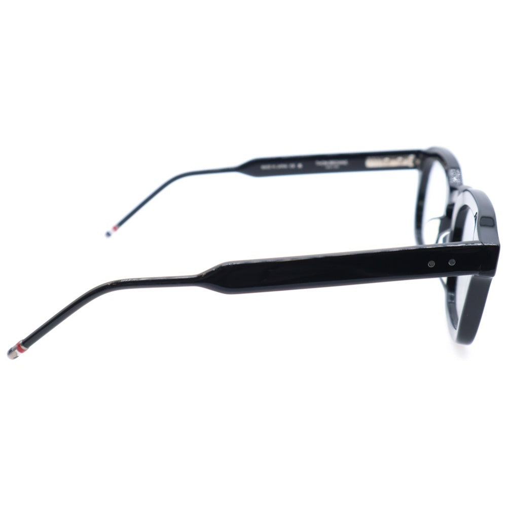 THOM BROWNE(トムブラウン) Silver Plate Titanium ウェリントン サングラス メガネ ブラック UE0412A