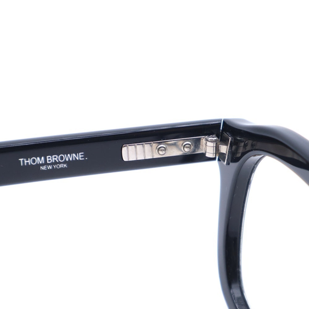 THOM BROWNE(トムブラウン) Silver Plate Titanium ウェリントン サングラス メガネ ブラック UE0412A