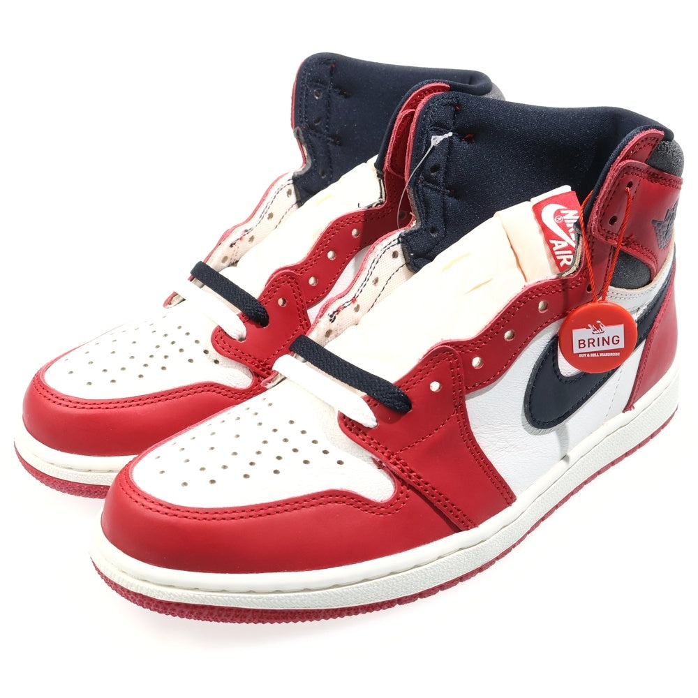 NIKE(ナイキ) AIR JORDAN 1 LOST&FOUND DZ5485-612 エアジョーダン1 ロスト&ファウンド シカゴ ハイカットスニーカー ホワイト/レッド US9/27cm