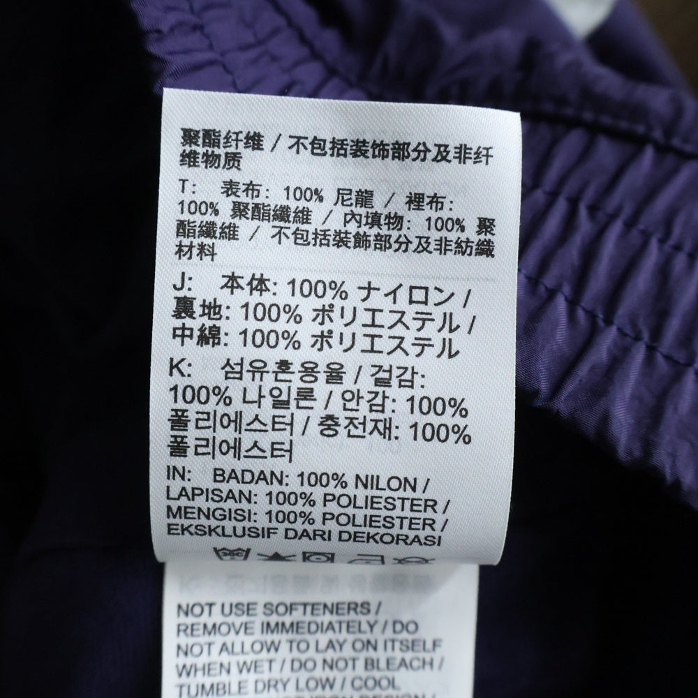 NIKE(ナイキ) Therma Fit フロントロゴ ハーフジップ ナイロンジャケット パープル