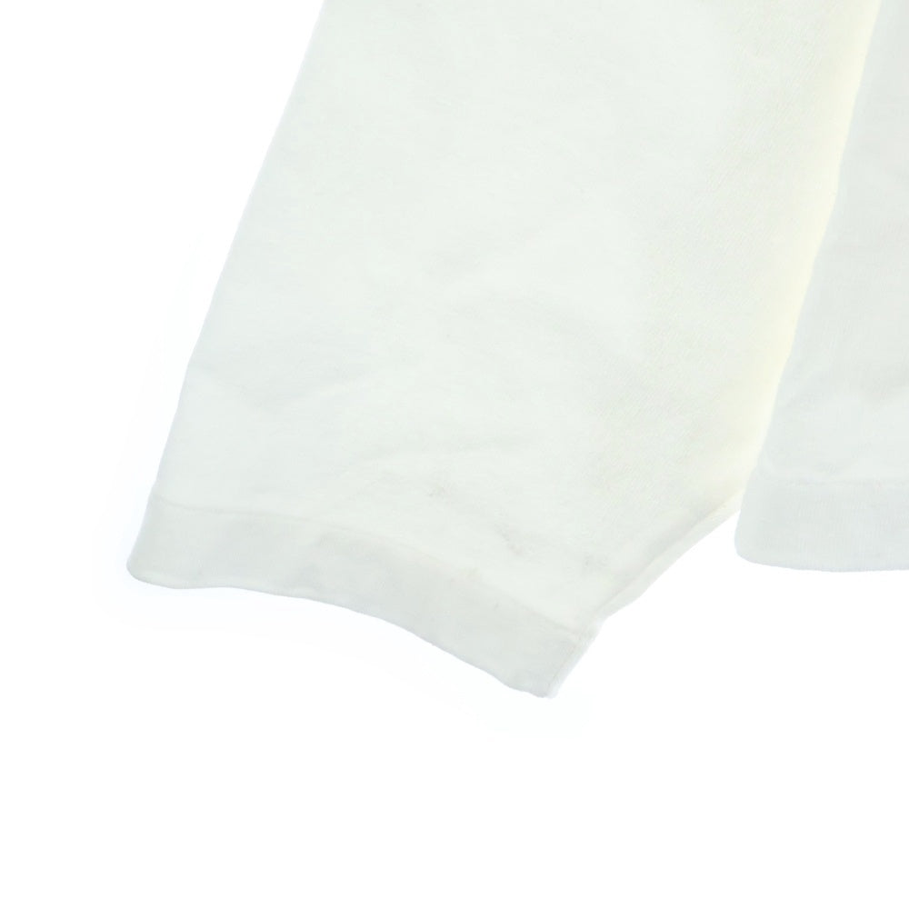 JIL SANDER(ジルサンダー) 24AW フロントロゴプリント クルーネック ロングスリーブ 長袖Tシャツ カットソー ホワイト J22GC0136 J45148