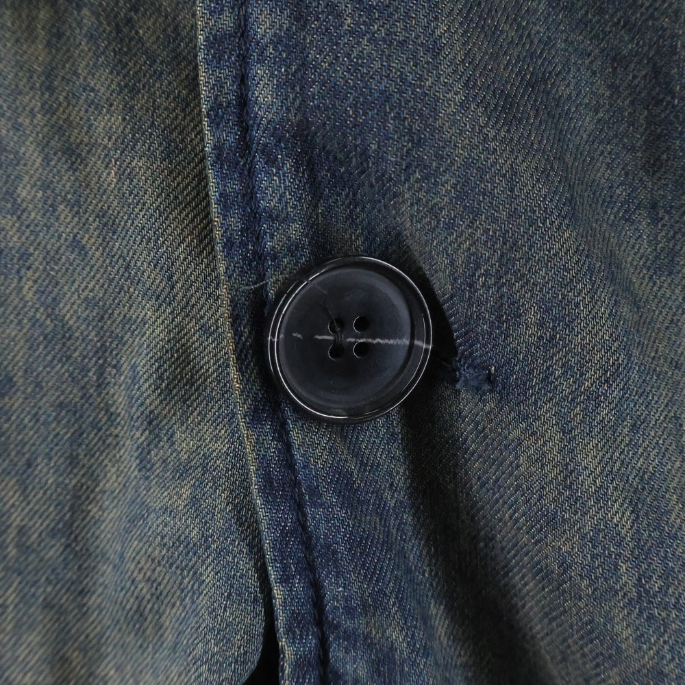 DIESEL(ディーゼル) D-Reg‐S ヴィンテージ加工 デニム シングルジャケット インディゴ A18354