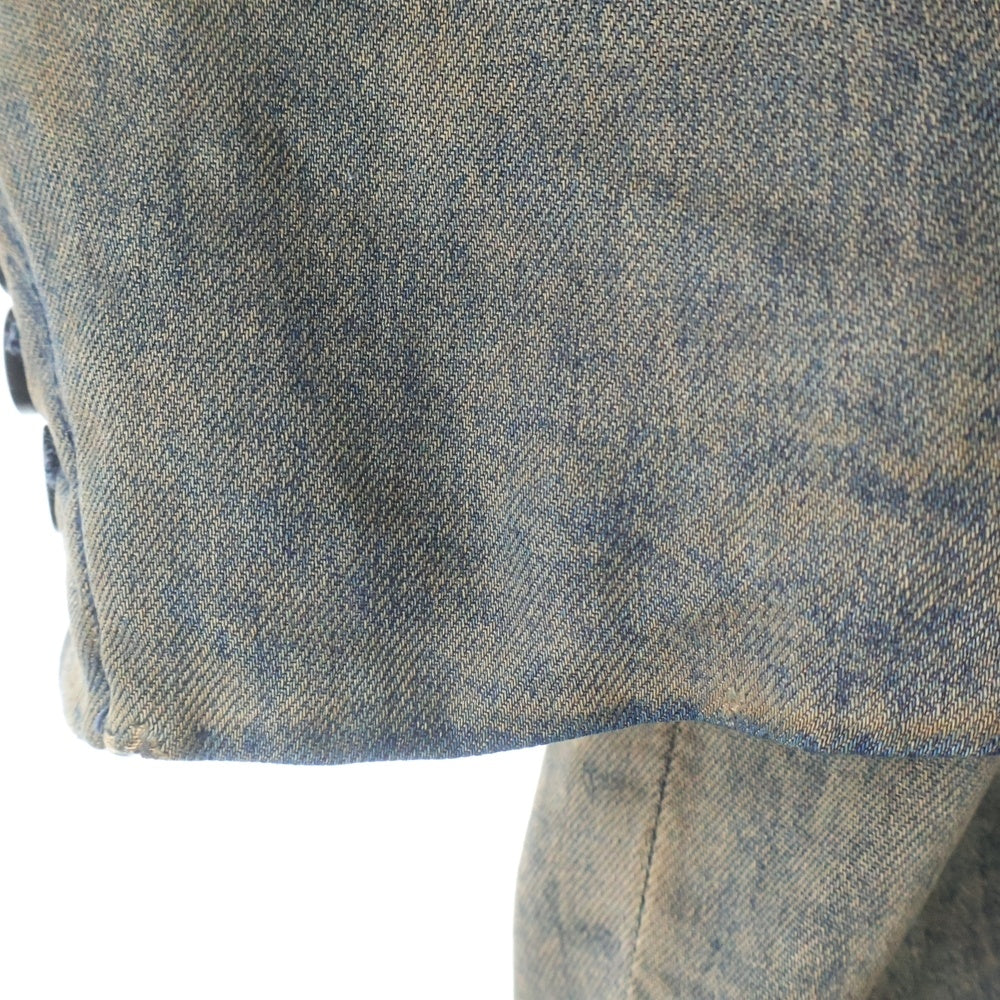 DIESEL(ディーゼル) D-Reg‐S ヴィンテージ加工 デニム シングルジャケット インディゴ A18354