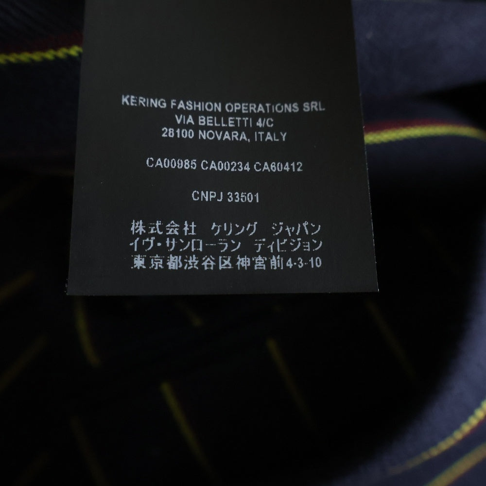 SAINT LAURENT PARIS(サンローランパリ) 20AW Striped Wool Serge Double Breasted Short Tailored Jacket ストライプ ダブルブレステッド ショートテーラードジャケット 604921 Y3B77 4149