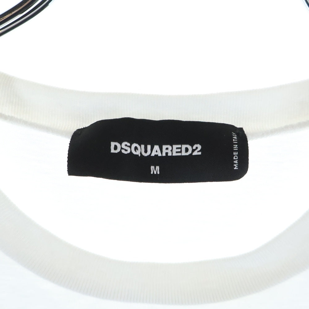 DSQUARED2(ディースクエアード) ICON プリント半袖Tシャツ カットソー ホワイト S79GC0064 S23009