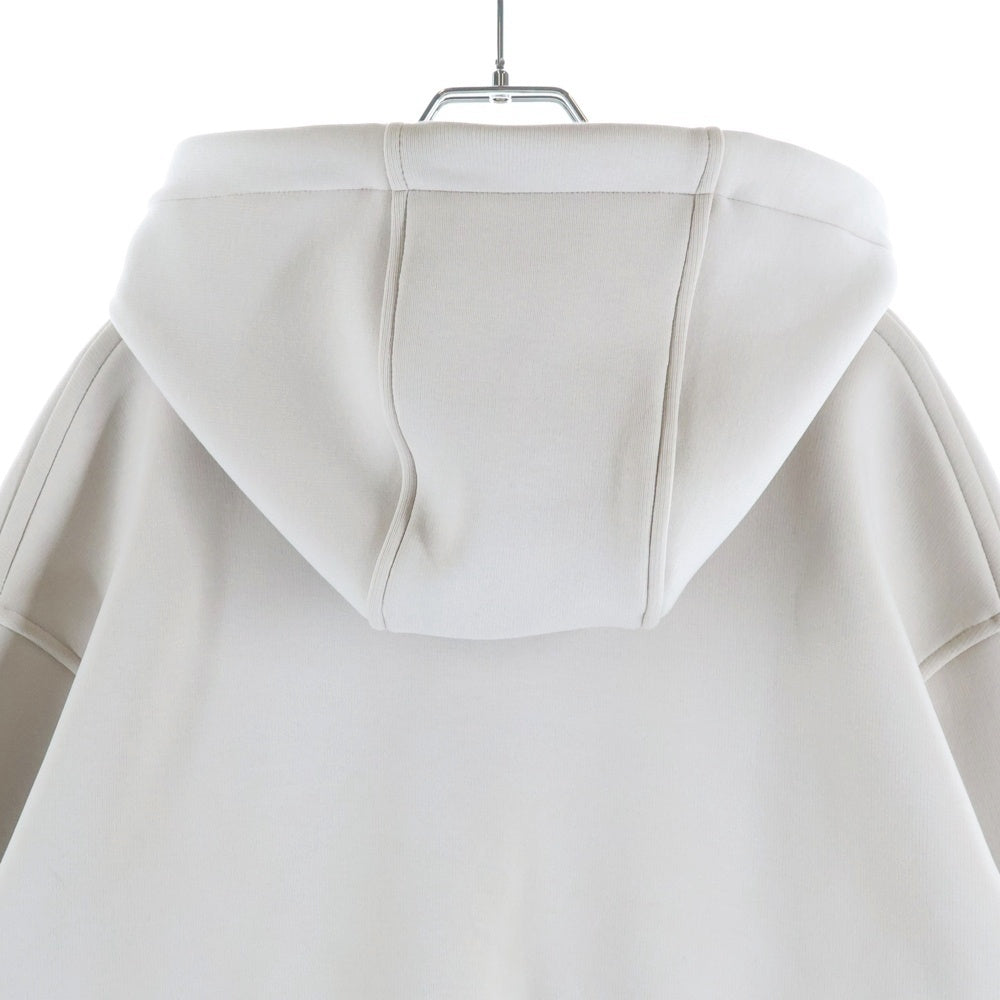 EMPORIO ARMANI(エンポリオアルマーニ) Lyocell Blend Jersey Hooded Sweatshirt With Zip リヨセルブレンド ジャージ フードスウェット ジップパーカー ベージュ 6D1M90 1JOTZ