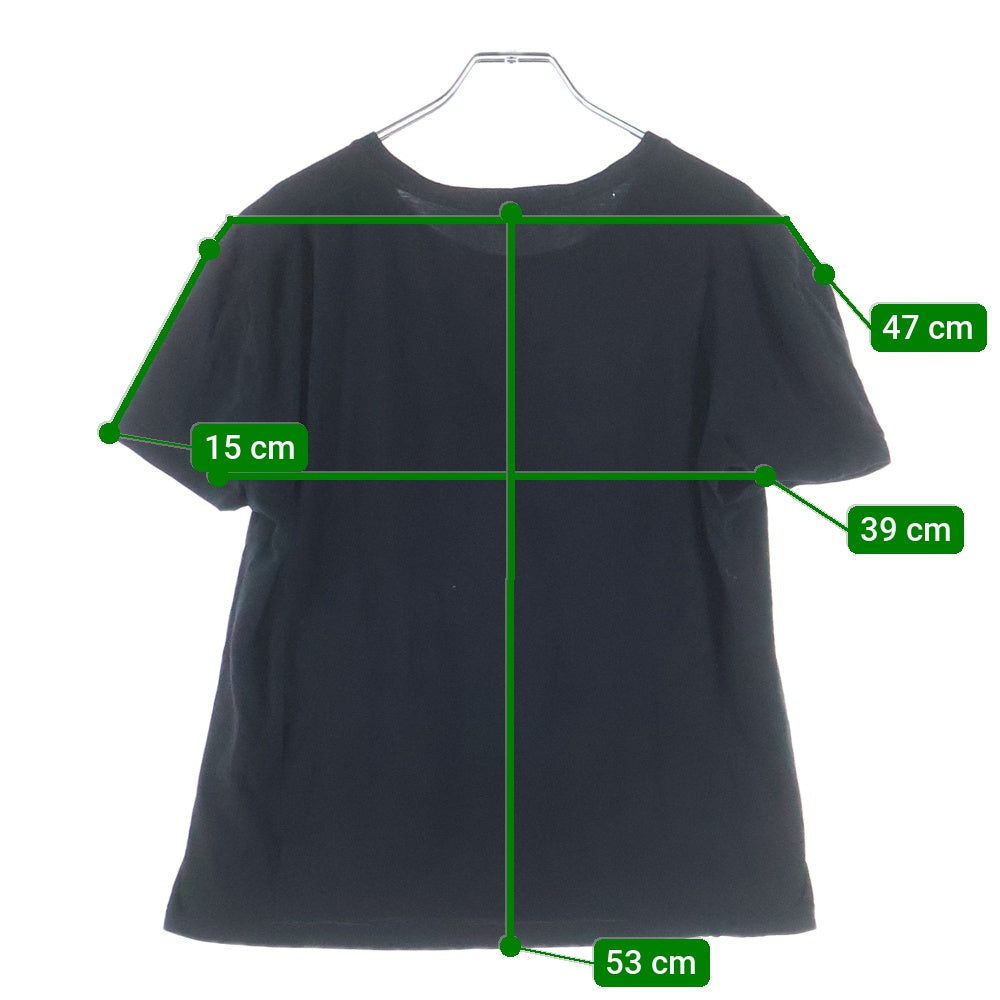 CELINE(セリーヌ) 19SS コットンプリント半袖Tシャツ カットソー ブラック X008375E