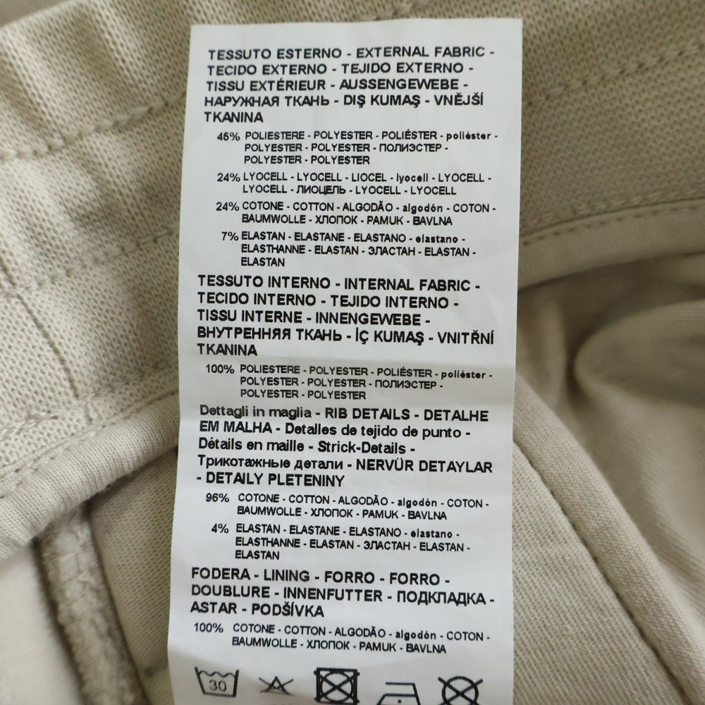 EMPORIO ARMANI(エンポリオアルマーニ) Lyocell-blend jersey joggers リヨセルブレンド ジャージ ジョガーパンツ トラックパンツ ベージュ 6D1PL7 1JOTZ