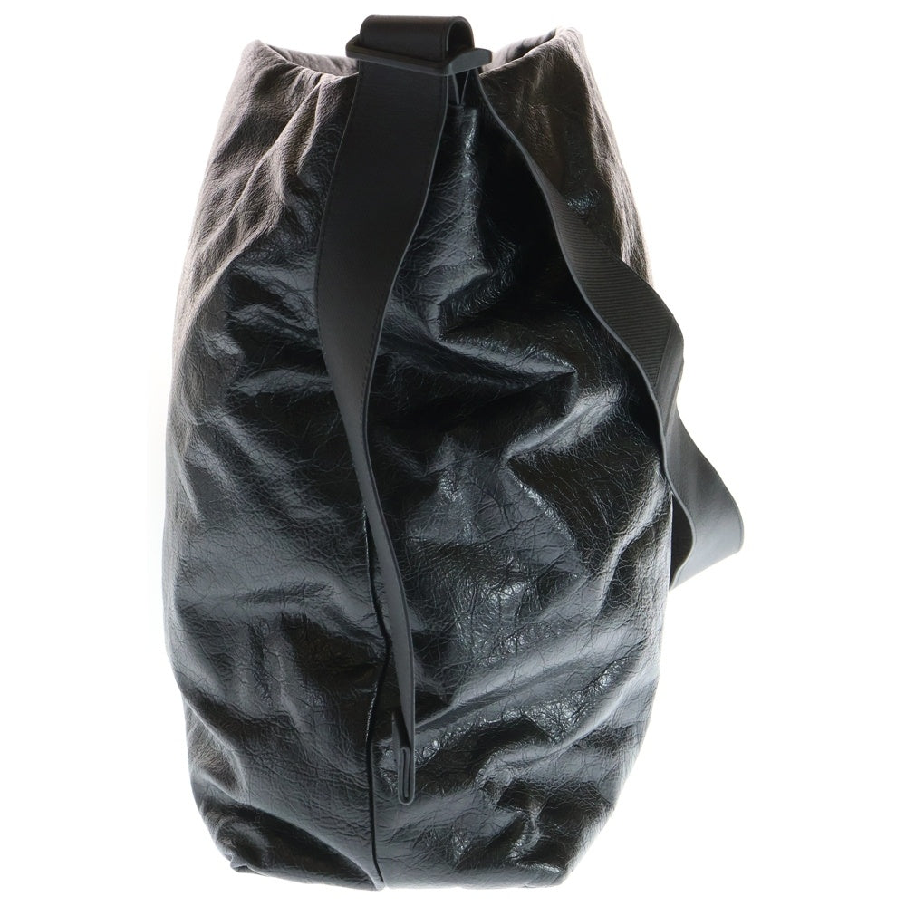 BALENCIAGA(バレンシアガ) MONACO モナコ ミディアム プレート付き クロスショルダーバッグ レザー ブラック 801660 レディース