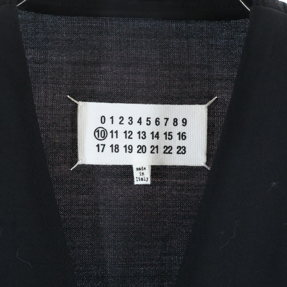 Maison Margiela(メゾンマルジェラ) ノーカラー テーラードジャケット ボタンレス ブラック S50BN0447 S44330