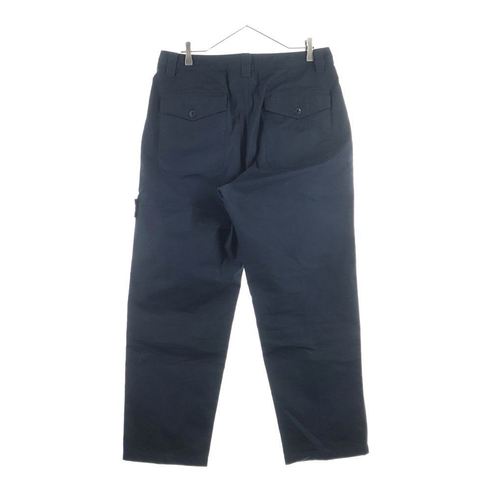 STONE ISLAND(ストーンアイランド) Ghost Ventile Pleated Pant ゴースト ストレートパンツ ブラック 8115312F1