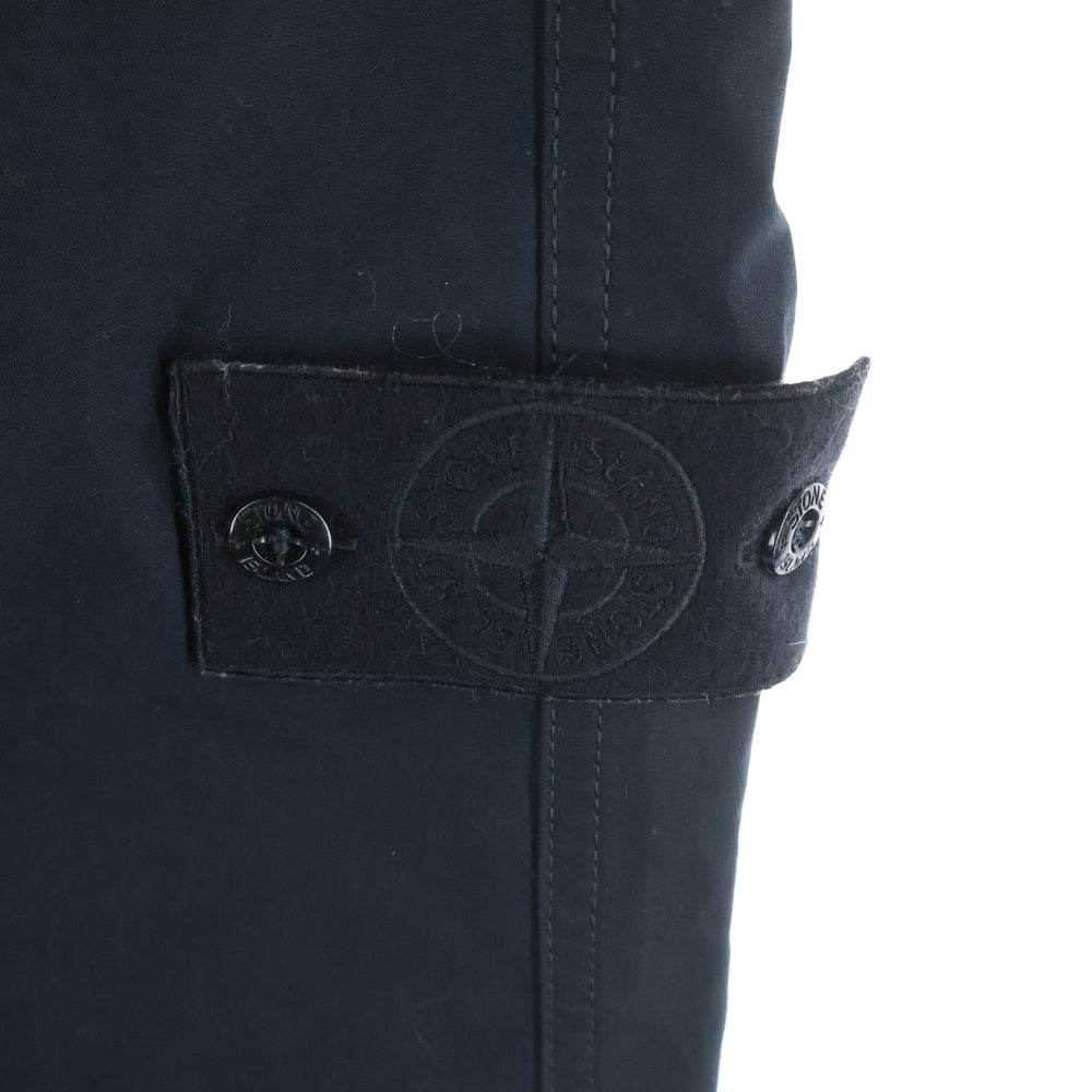 STONE ISLAND(ストーンアイランド) Ghost Ventile Pleated Pant ゴースト ストレートパンツ ブラック 8115312F1