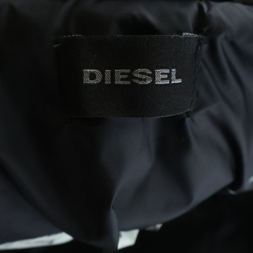 DIESEL(ディーゼル) 中綿入り キルティング ダブルライダースジャケット アウター ブラック