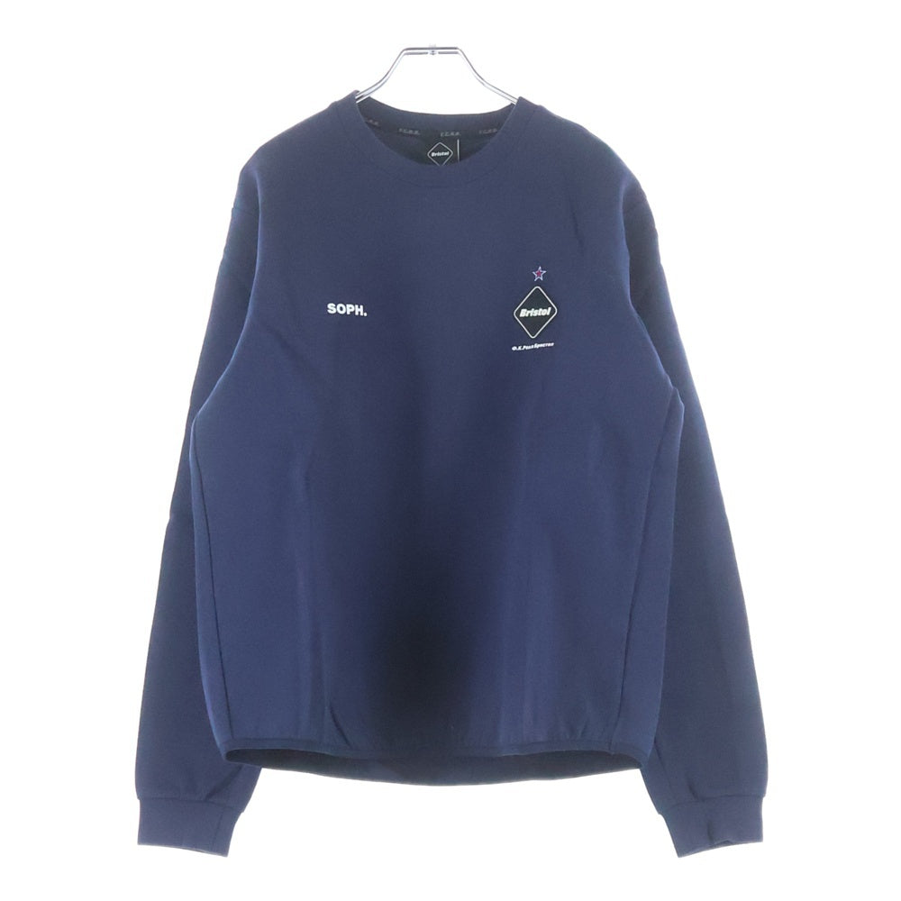 F.C.R.B./F.C.Real Bristol/FCRB(エフシーアールビー/エフシーレアルブリストル) 18AW FCRB SWEAT CREW NECK TOP カモ柄 クルーネック スウェットトレーナー ネイビー