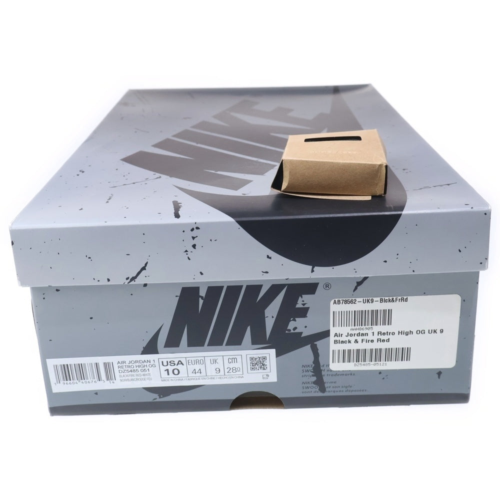 NIKE(ナイキ) AIR JORDAN 1 RETRO HIGH OG BLACK AND SMOKE GREY DZ5485-051 エアジョーダン ブラックアンドスモークグレー ハイカットスニーカー US10/28cm