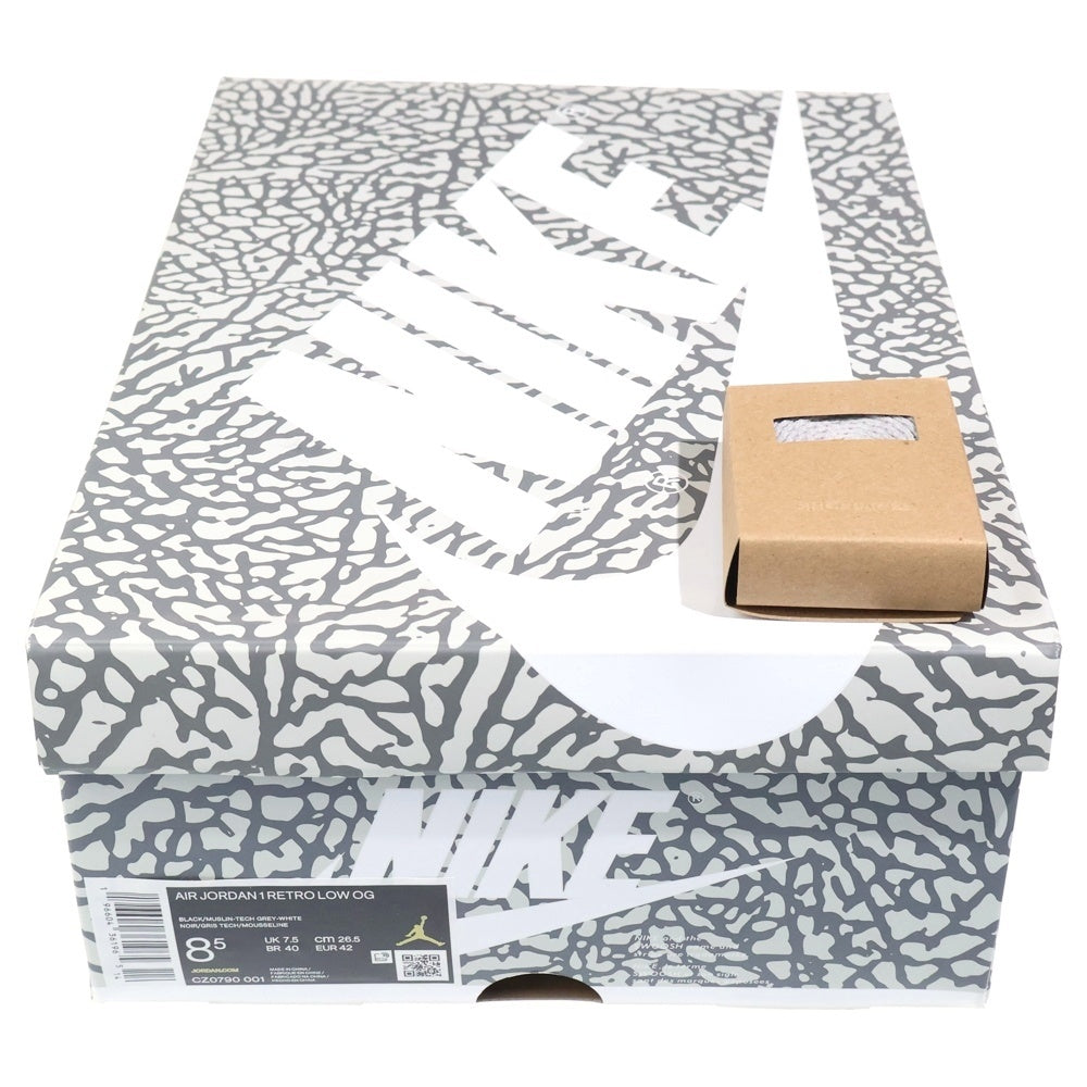 NIKE(ナイキ) AIR JORDAN 1 RETRO LOW OG BLACK CEMENT エアジョーダン レトロ ブラックセメント ローカットスニーカー グレー/ブラック US8.5/26.5cm