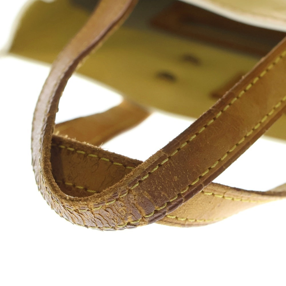 LOUIS VUITTON(ルイヴィトン) モノグラム ヴェルニ リードPM LVロゴ フラワー パテントレザー ハンドバッグ イエロー レディース