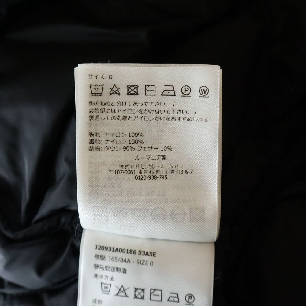 MONCLER(モンクレール) ARVOUIN アヴェロレ ナイロン ダウンジャケット ブラック J20931A00186 レディース