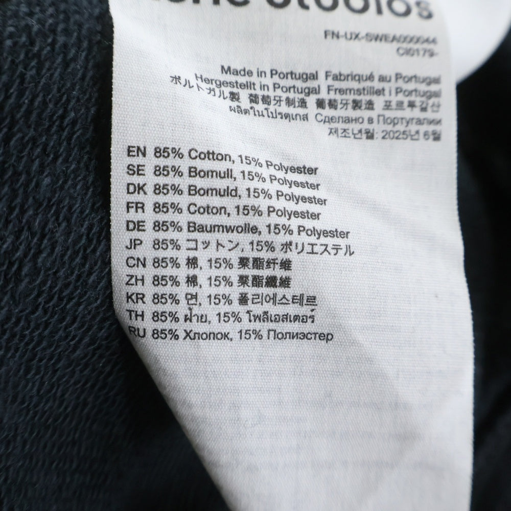 Acne Studios(アクネ ストゥディオズ) 25SS ロゴプリント スウェットクルーネックシャツ グレー FN-UX-SWEA000044