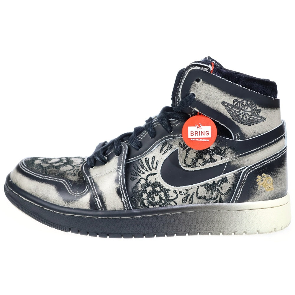 NIKE(ナイキ) Air Jordan 1 High Zoom CMFT 2 Dia De Muertos FQ8155-010 エアジョーダン1 ハイ ズーム CMFT 2 ディア デ ムエルトス ブラック/グレー 27.5cm/US9.5
