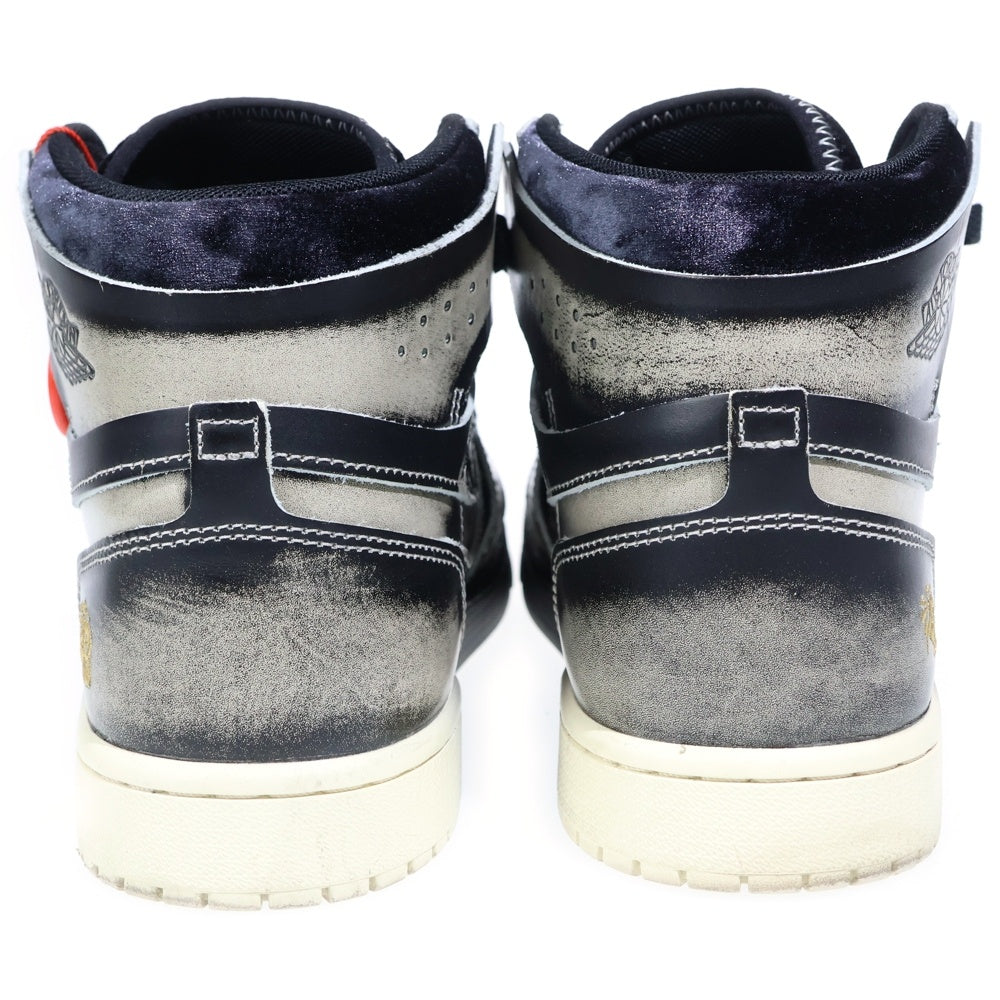 NIKE(ナイキ) Air Jordan 1 High Zoom CMFT 2 Dia De Muertos FQ8155-010 エアジョーダン1 ハイ ズーム CMFT 2 ディア デ ムエルトス ブラック/グレー 27.5cm/US9.5