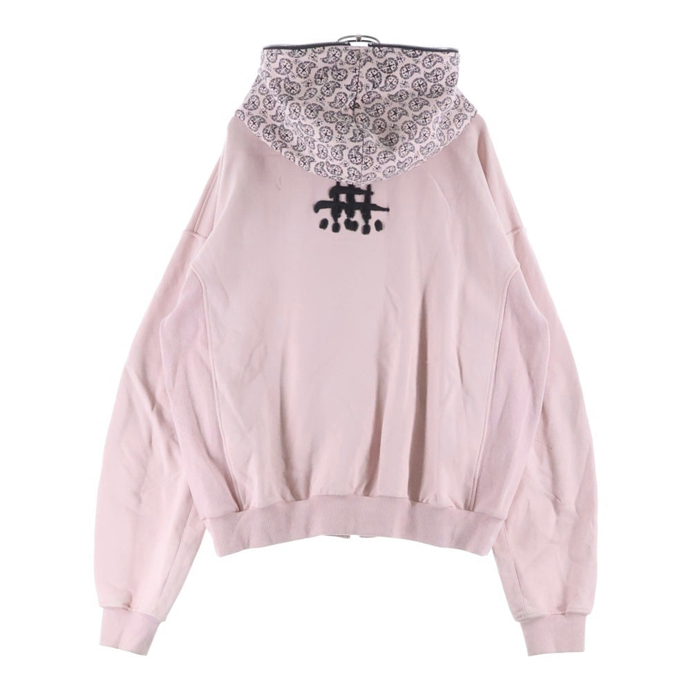 cvtvlist(カタリスト) 23AW ロゴジップアップフーディー 刺繍 パーカー ピンク 2301110301