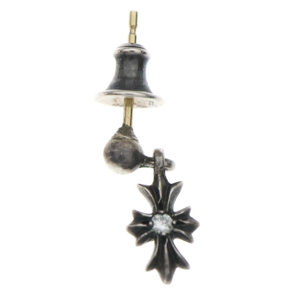CHROME HEARTS(クロムハーツ) TNY E CH PLS DIA タイニーE CHプラス ドロップピアス 1ダイヤ シルバー BCA402