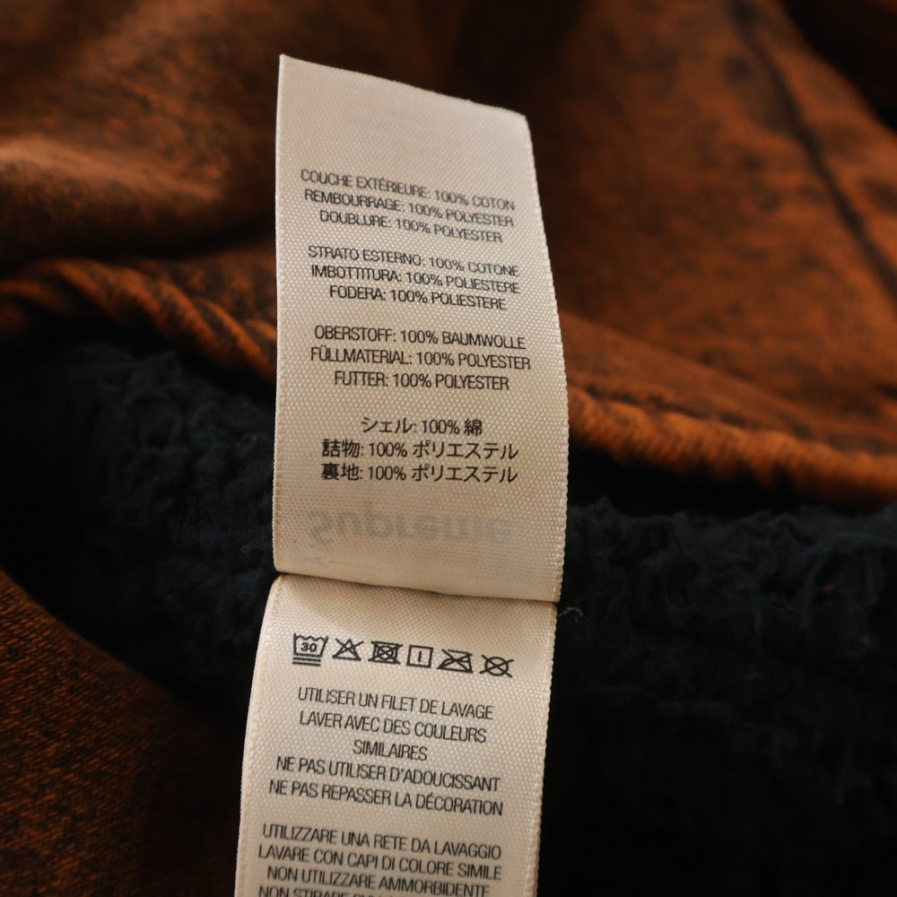 SUPREME(シュプリーム) 25AW Faux Shearling Lined Work Shirt フェイクシアリング ロゴエンブロイダリー ワークジャケット デニムシャツ オレンジ