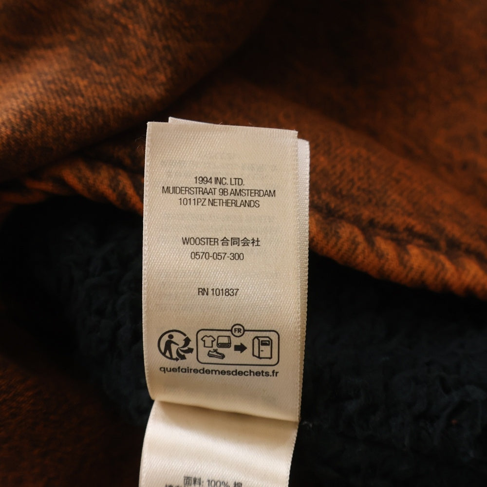 SUPREME(シュプリーム) 25AW Faux Shearling Lined Work Shirt フェイクシアリング ロゴエンブロイダリー ワークジャケット デニムシャツ オレンジ