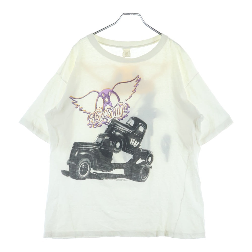 VINTAGE(ヴィンテージ) 80S AEROSMITH PUMP エアロスミス パンプ 両面プリント半袖Tシャツ カットソー ホワイト