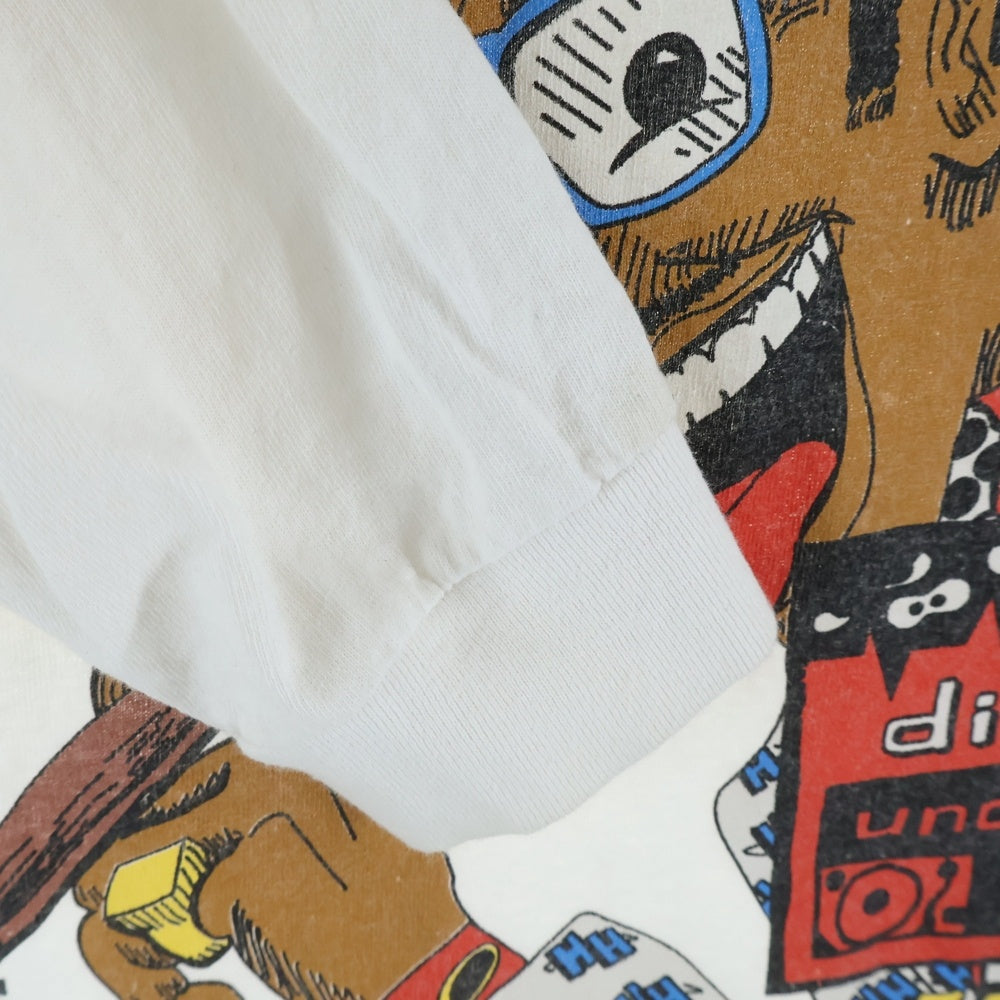 VINTAGE(ヴィンテージ) 80S DIGITAL UNDERGROUND THE HUMPTY DANCE デジタルアンダーグラウンド ザハンプティダンス プリント長袖Tシャツ カットソー ホワイト
