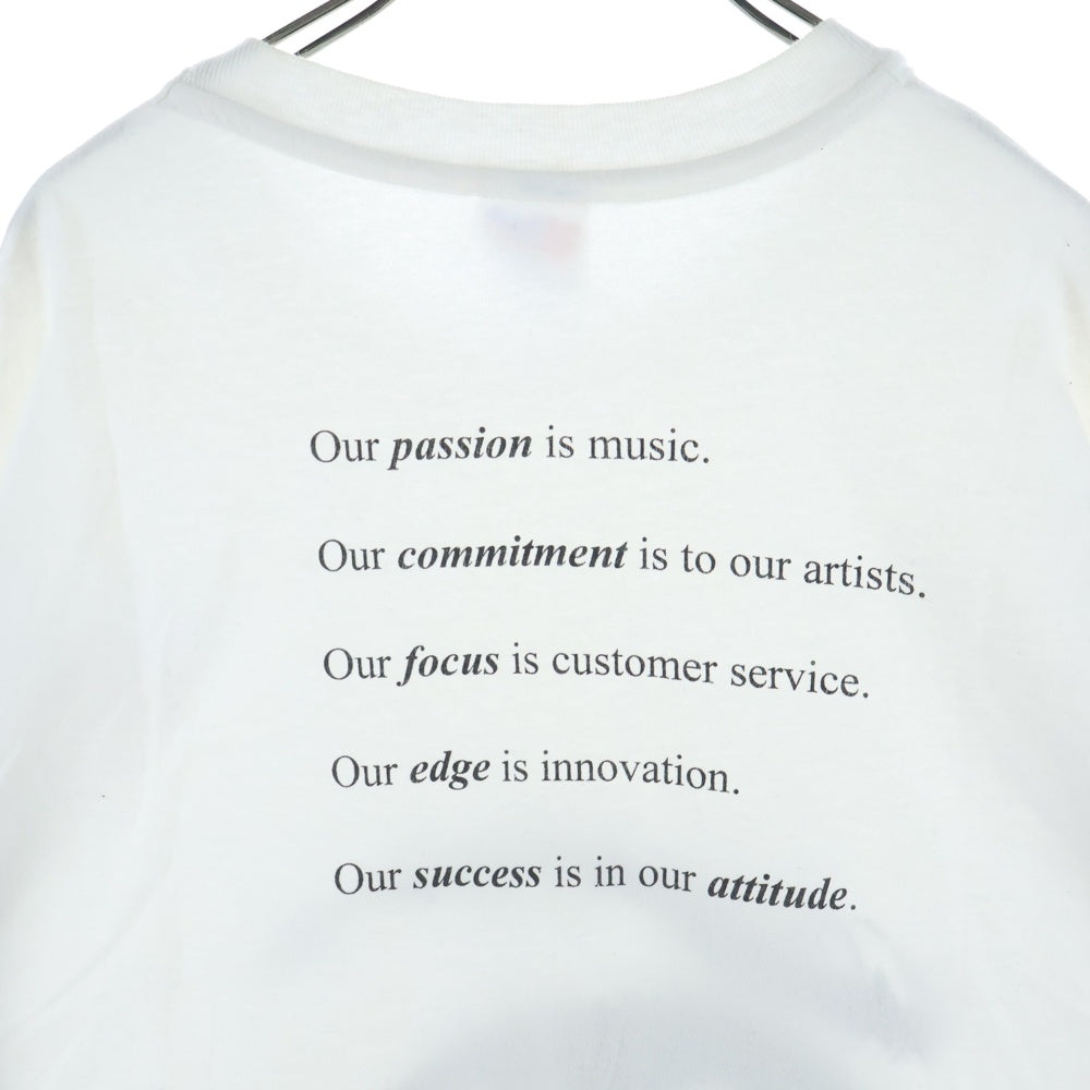 VINTAGE(ヴィンテージ) 90S SONY MUSIC Vison '97 プリント半袖Tシャツ カットソー ホワイト