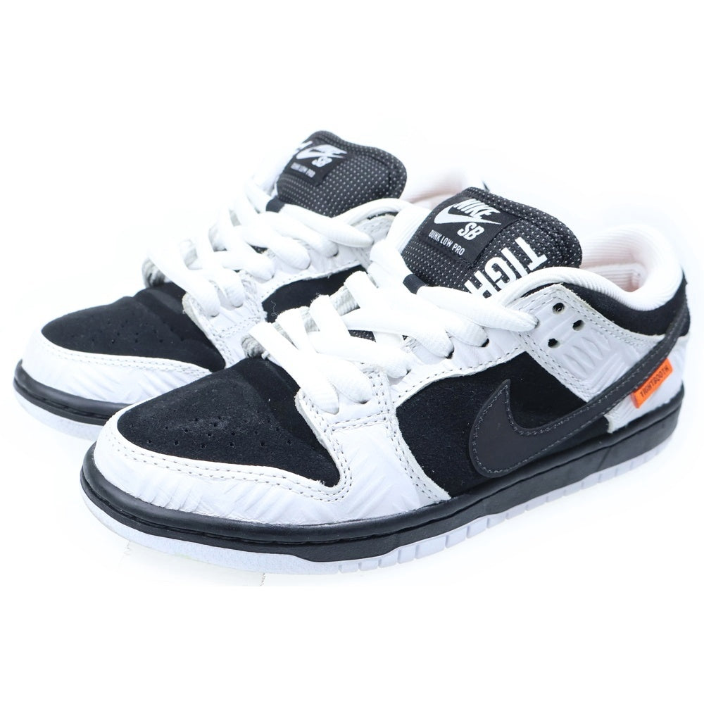 NIKE(ナイキ) ×TIGHTBOOTH DUNK LOW PRO QS タイトブース エスビーダンク ローカットスニーカー ホワイト/ブラック US4.5/23.5cm レディース