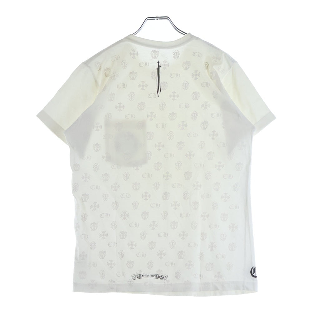 CHROME HEARTS(クロムハーツ) マルチモチーフバックプリント ホースシュー 半袖Tシャツ カットソー ホワイト