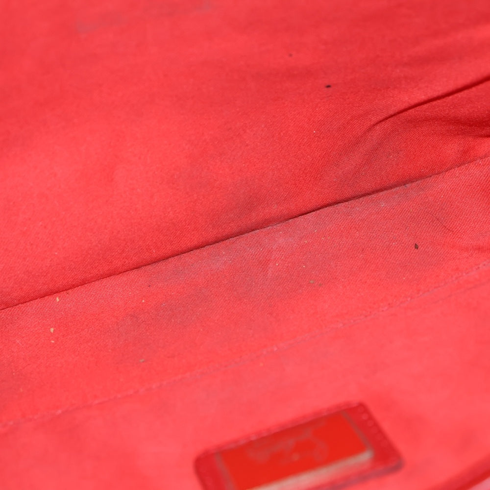 CHRISTIAN LOUBOUTIN(クリスチャンルブタン) スパイク スタッズ レザークラッチバッグ セカンドバッグ ブラック