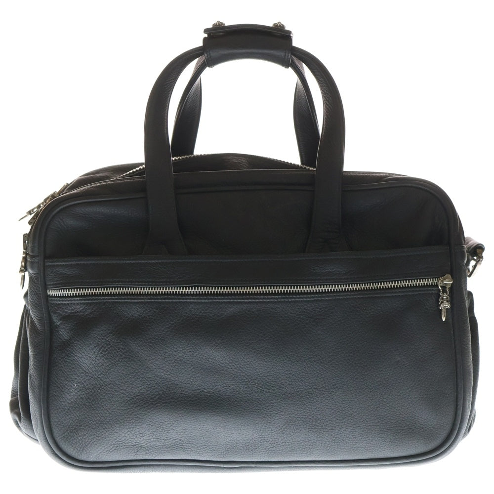 CHROME HEARTS(クロムハーツ) DIAPER BAG LEATHER SHOULDER 2WAY BAG ダイパー レザーショルダーバッグ ブラック