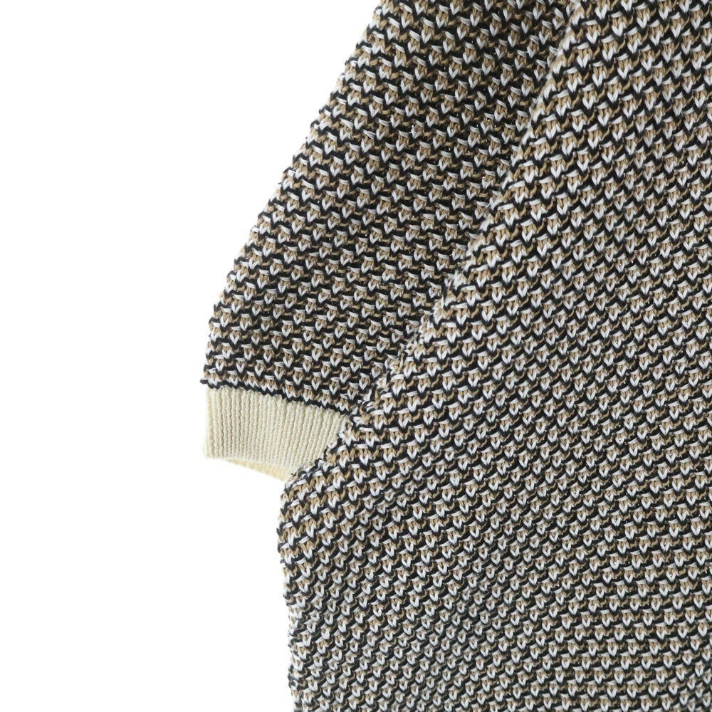 HUGO BOSS(ヒューゴボス) レギュラーフィットニットカーディガン 半袖シャツ ブラウン