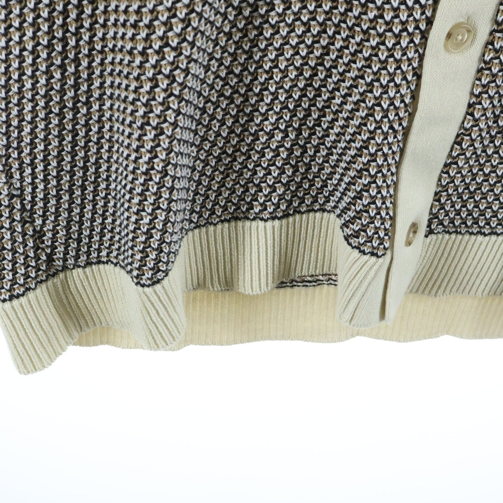 HUGO BOSS(ヒューゴボス) レギュラーフィットニットカーディガン 半袖シャツ ブラウン