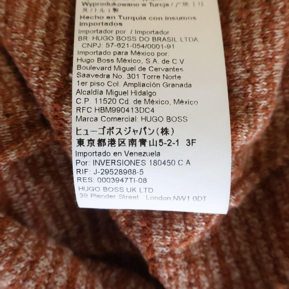 HUGO BOSS(ヒューゴボス) リラックスフィット ジャカードニット半袖Tシャツ カットソー