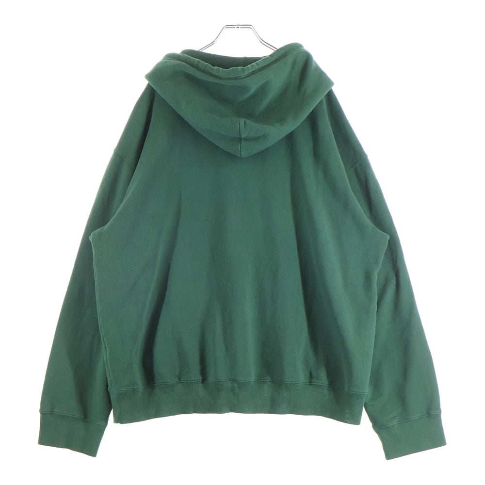 MM6 Maison Margiela(エムエムシックスメゾンマルジェラ) オーバーサイズ ロゴプリントプルオーバーパーカー グリーン SH2GU0012 M25004