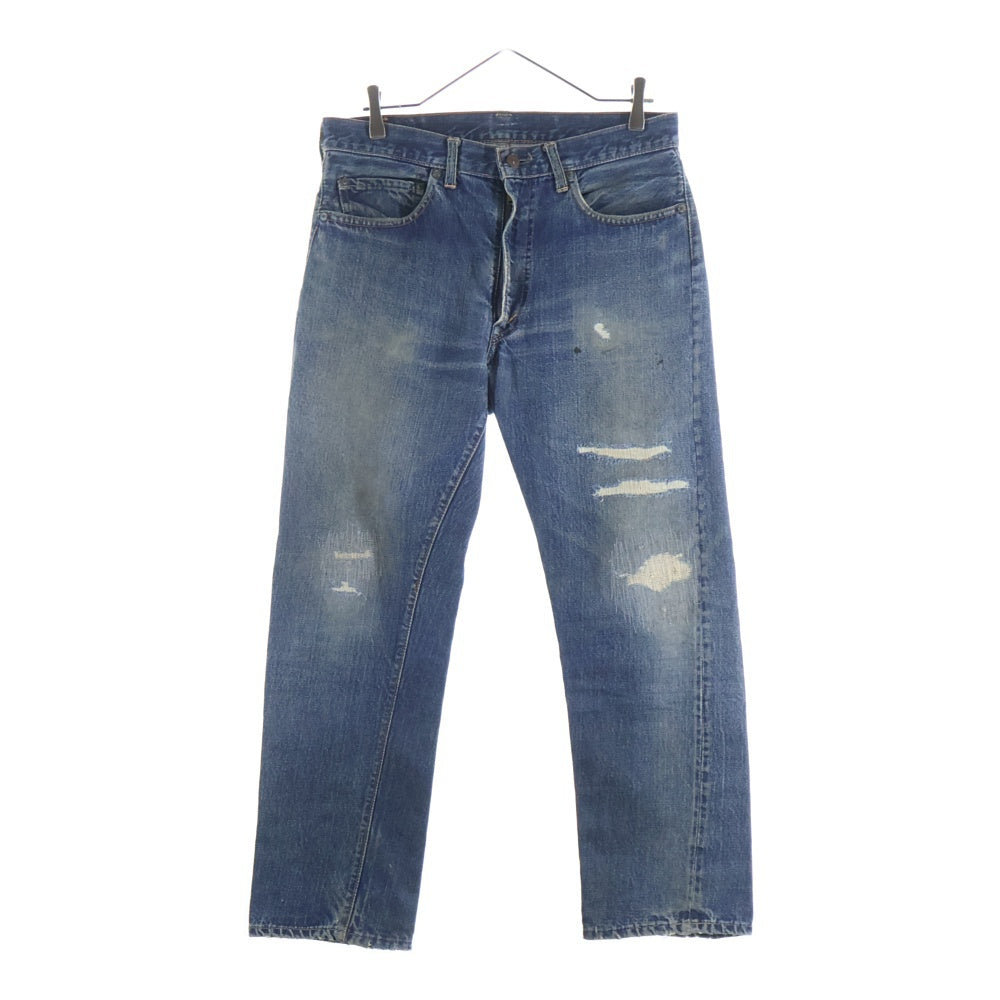 Levi's(リーバイス) 60-70s 505 VINTAGE BIGE 後期 両面タブ 並行ステッチ ボタン裏8 TALONZIP デニムパンツ ブルー