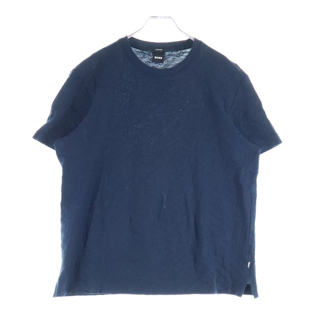 BOSS(ボス) H-THOMPSON-80 レギュラーフィット 半袖Tシャツ ネイビー