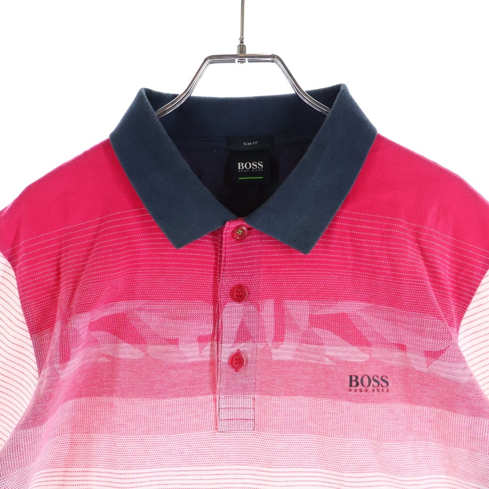 BOSS(ボス) Paule 6 スリムフィット 半袖ポロシャツ マルチカラー