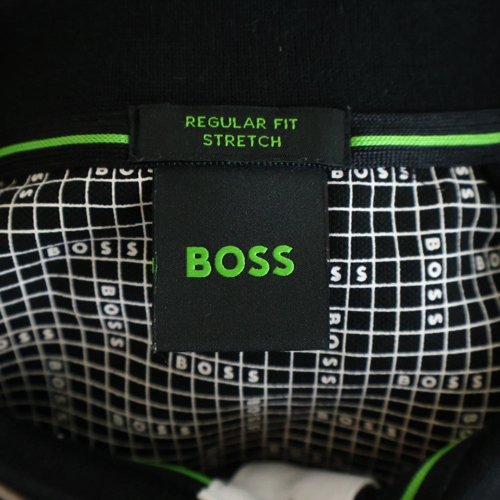BOSS(ボス) Paddy Pro レギュラーフィット 半袖ポロシャツ ブラック