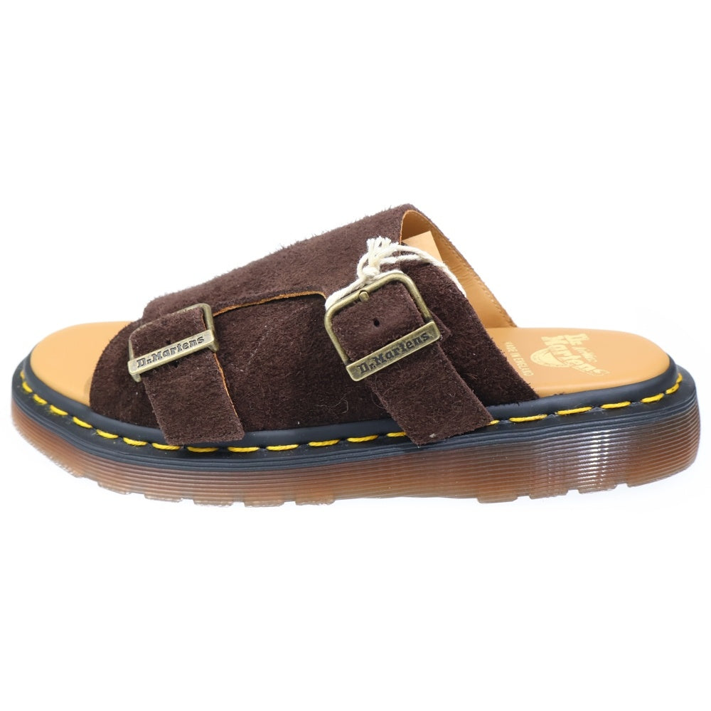 Dr.Martens(ドクターマーチン) SUEDE SLIDE SANDALS スエード スライド サンダル レディース ブラウン 30734201