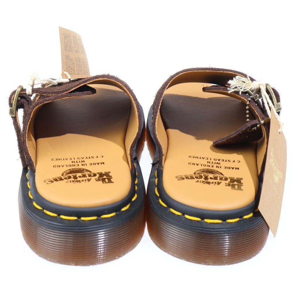 Dr.Martens(ドクターマーチン) SUEDE SLIDE SANDALS スエード スライド サンダル レディース ブラウン 30734201