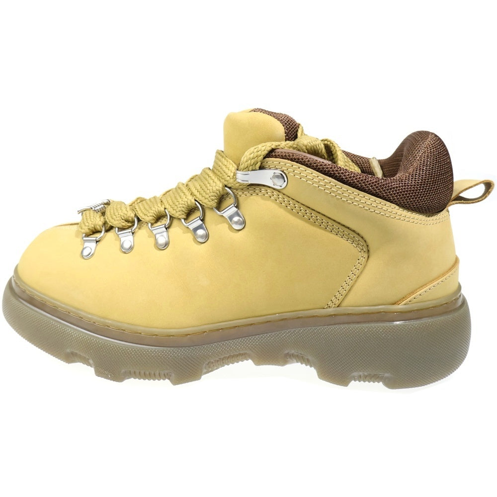 BURBERRY(バーバリー) ジャンボレース レザー チェーン アンクルブーツ