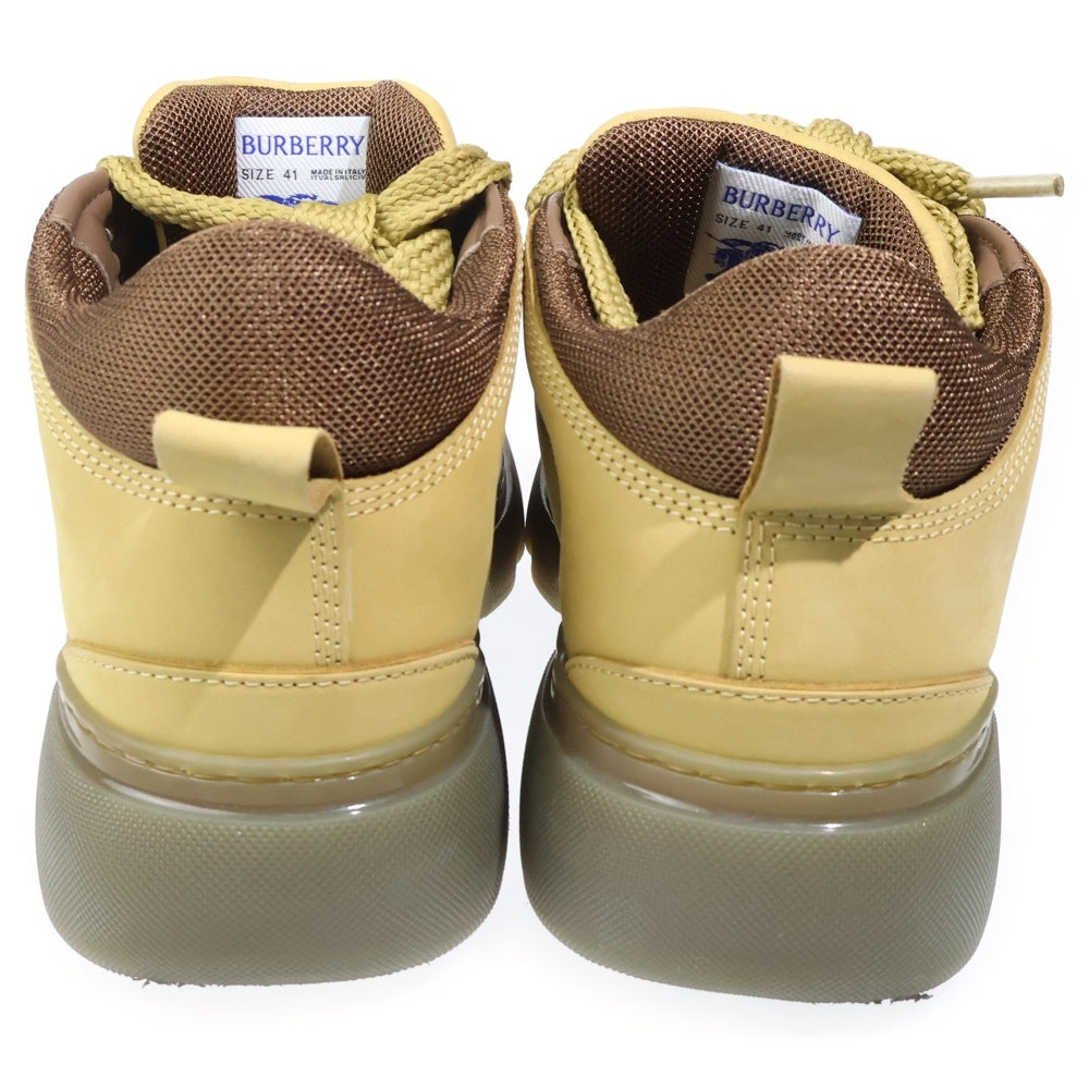 BURBERRY(バーバリー) ジャンボレース レザー チェーン アンクルブーツ ブラウン