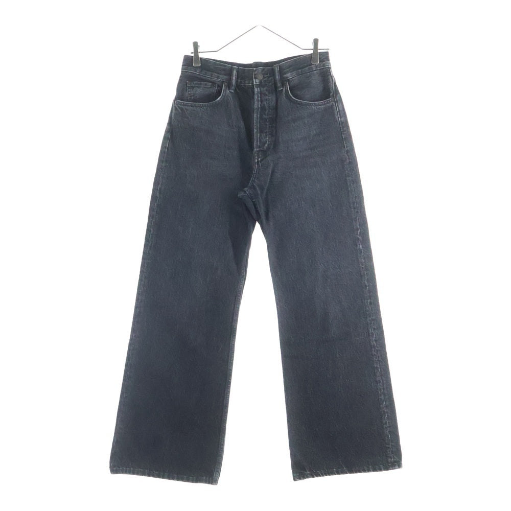 Acne Studios(アクネ ストゥディオズ) ルーズフィット ブーツカット デニムパンツ ブラック